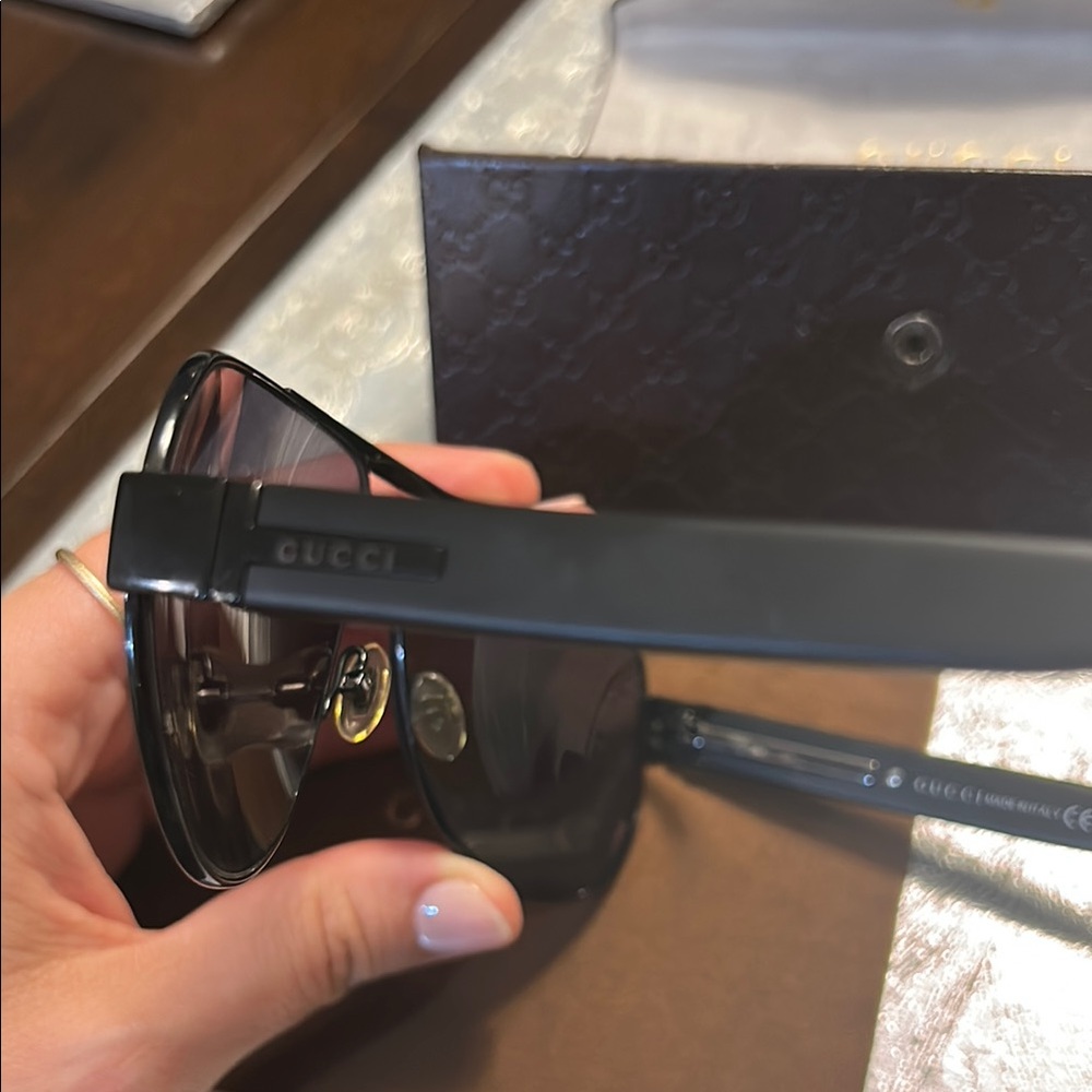 Gucci GG 1924/S Black Aviator Sunglasses - Picture 4 of 7